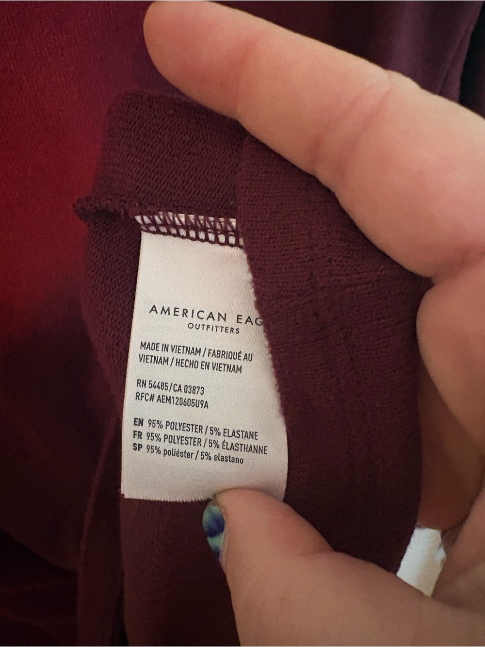 Size medium American Eagle Outfitters Long Sleeve V-Neck Top - Picture 3 of 4